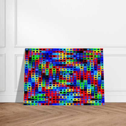Orion-K - 1972 - Victor Vasarely Brushed Aluminum Print - 70x100 cm / 28x40 inches | Victor Vasarely Aluminum Print | Victor Vasarely Prints