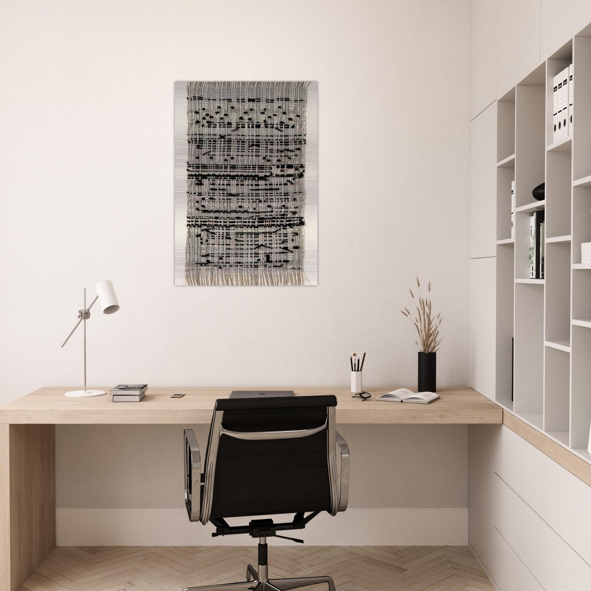 HAIKU 1961 - Anni Albers Brushed Aluminum Print - 70x100 cm / 28x40 inches | Anni Albers Aluminum Print | Anni Albers Prints