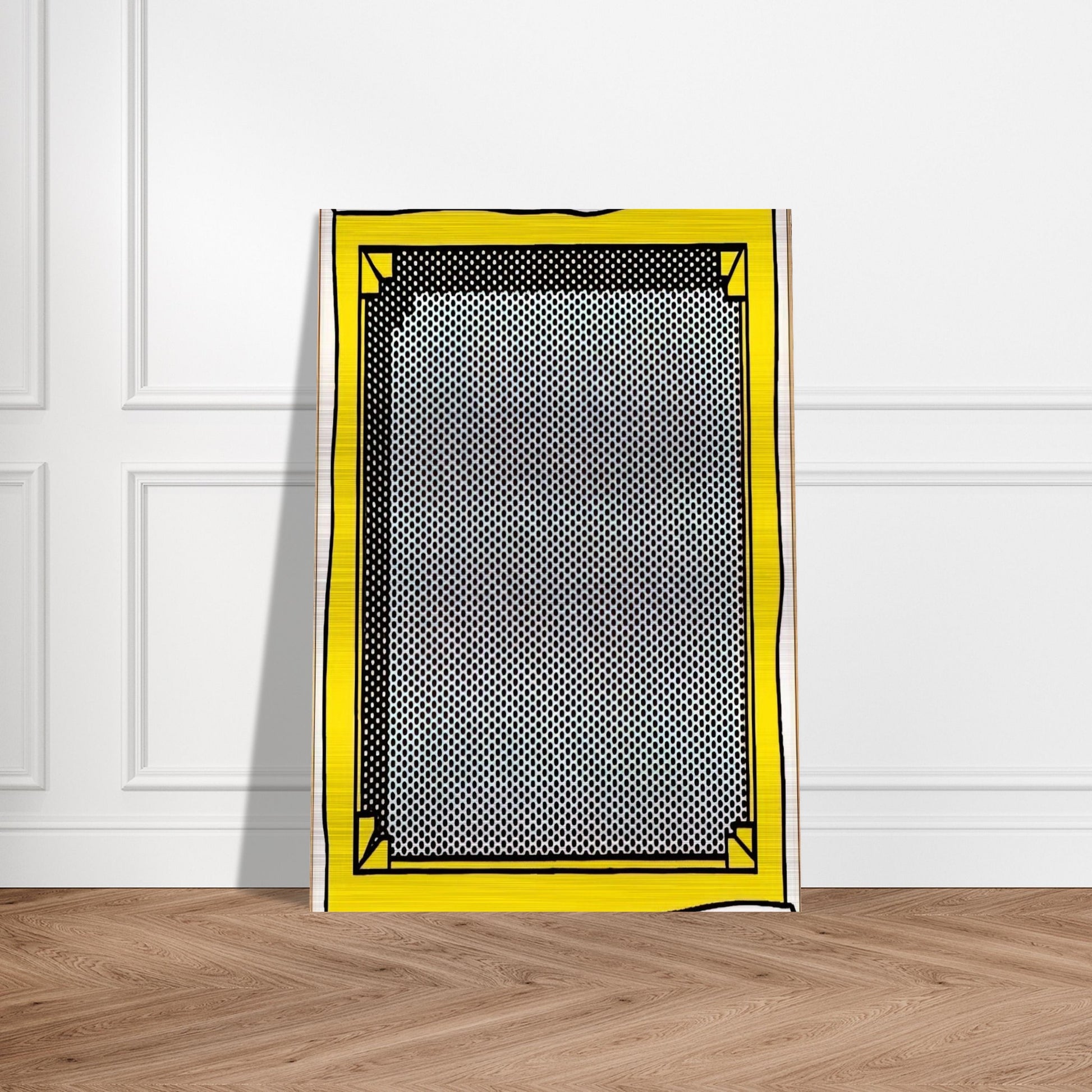 STRETCHER FRAME - Roy Lichtenstein Brushed Aluminum Print - 70x100 cm / 28x40 inches | Roy Lichtenstein Aluminum Print | Roy Lichtenstein Prints