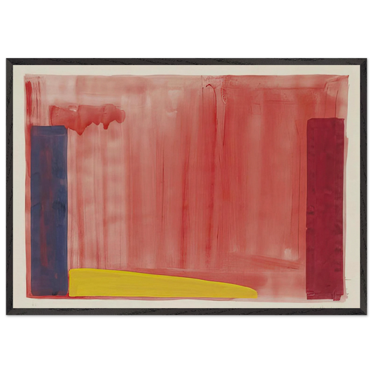 Untitled - Color Field Painting N5 - John Hoyland 70x100 cm / 28x40 inches Framed Art Print – Black Wooden Frame