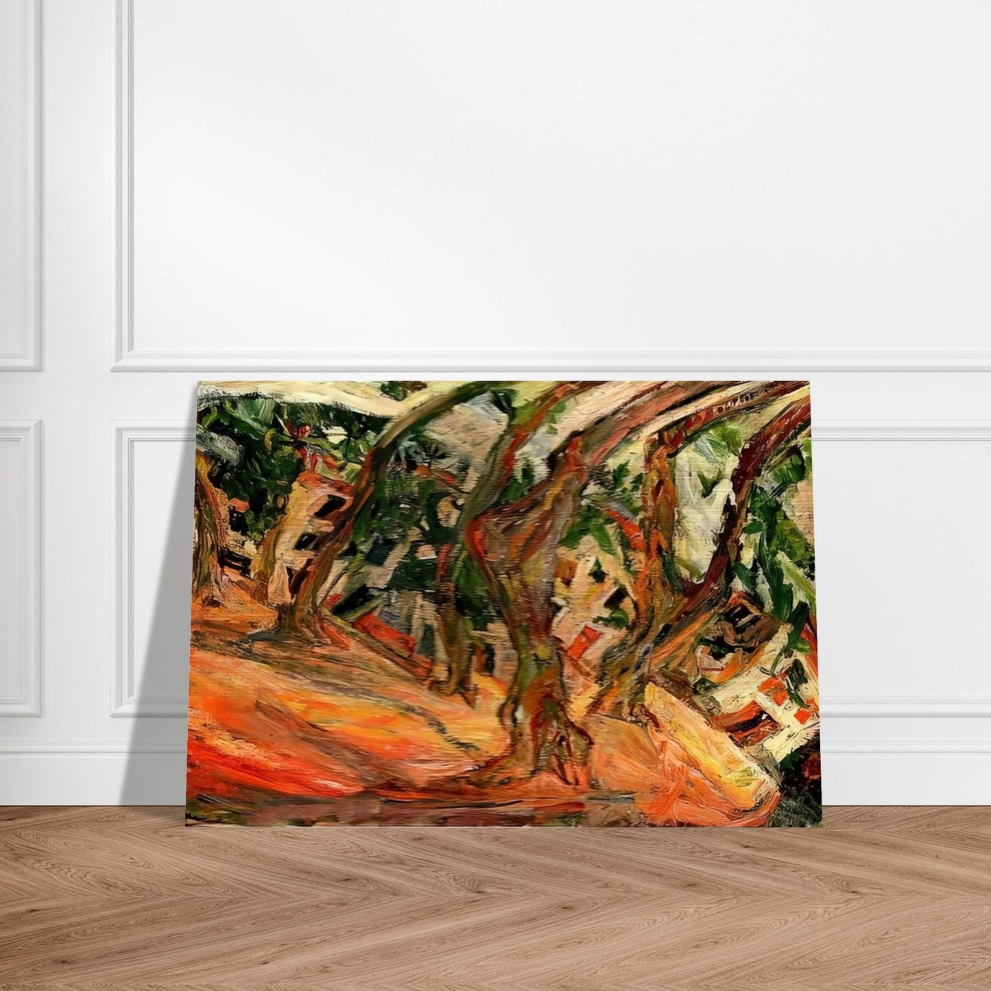 PLANE TREES AT CERET 1920 - Chaim Soutine Brushed Aluminum Print - 70x100 cm / 28x40 inches | Chaim Soutine Aluminum Print | Chaim Soutine Prints