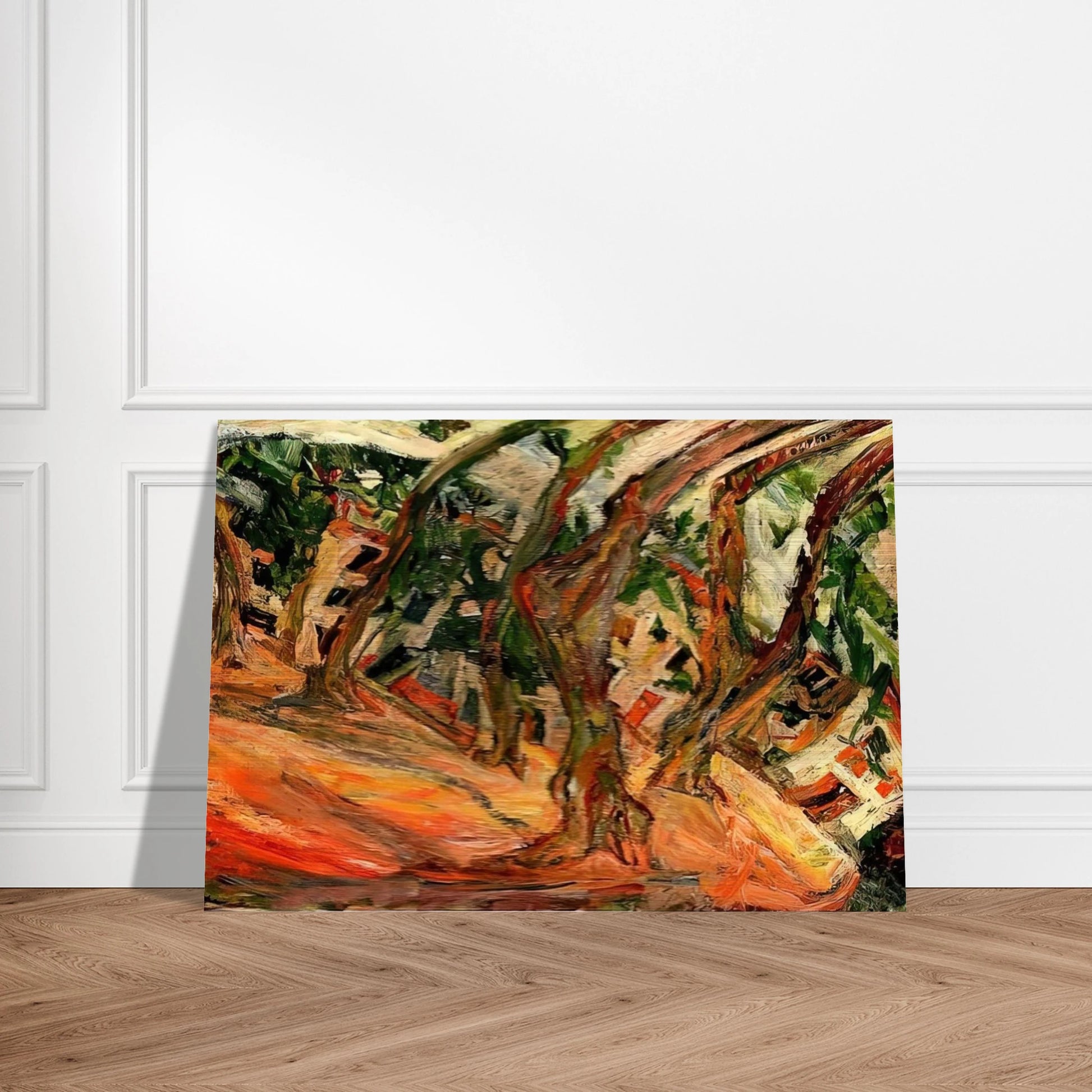 PLANE TREES AT CERET 1920 - Chaim Soutine Brushed Aluminum Print - 70x100 cm / 28x40 inches | Chaim Soutine Aluminum Print | Chaim Soutine Prints