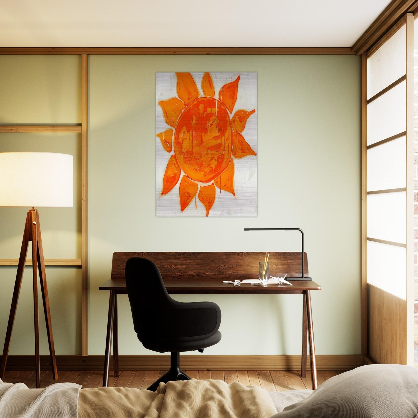 O sole mio! - 1979 - Mario Schifano Brushed Aluminum Print - 70x100 cm / 28x40 inches | Mario Schifano Aluminum Print | Mario Schifano Prints