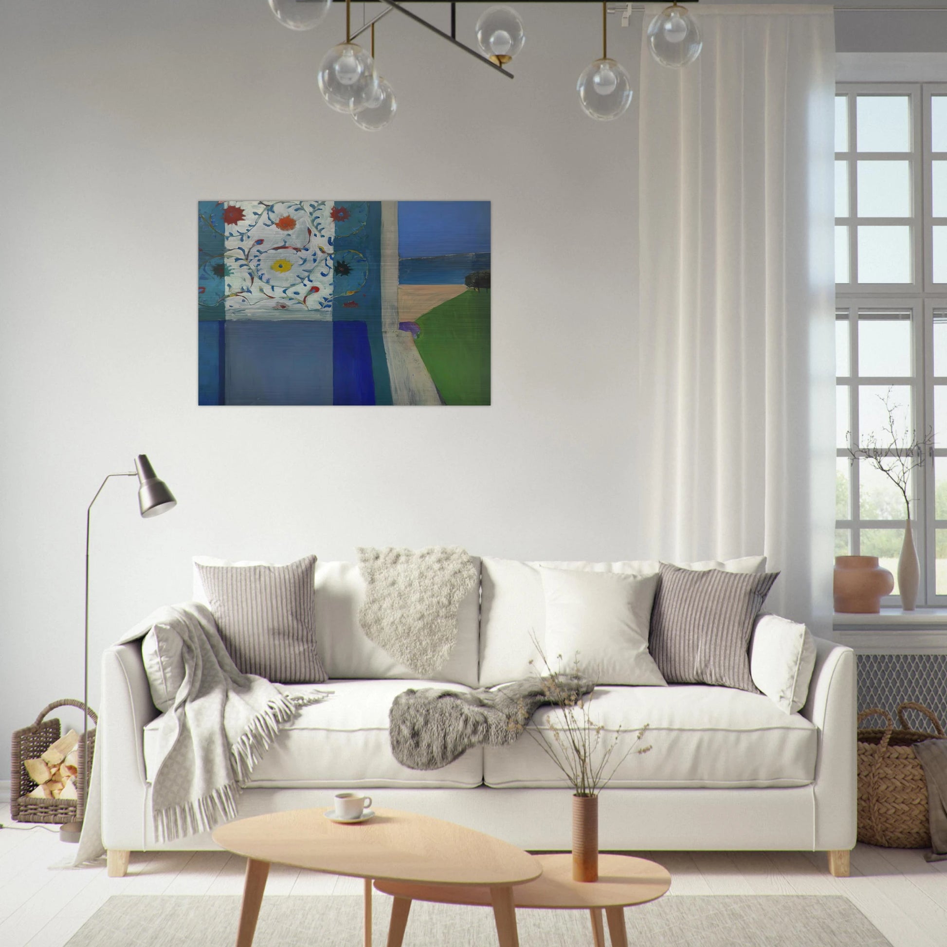 Recollections of a Visit to Leningrad - Richard Diebenkorn Brushed Aluminum Print - 70x100 cm / 28x40 inches | Richard Diebenkorn Aluminum Print | Richard Diebenkorn Prints
