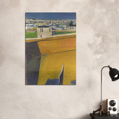 Yellow Porch - Richard Diebenkorn Brushed Aluminum Print - 70x100 cm / 28x40 inches | Richard Diebenkorn Aluminum Print | Richard Diebenkorn Prints