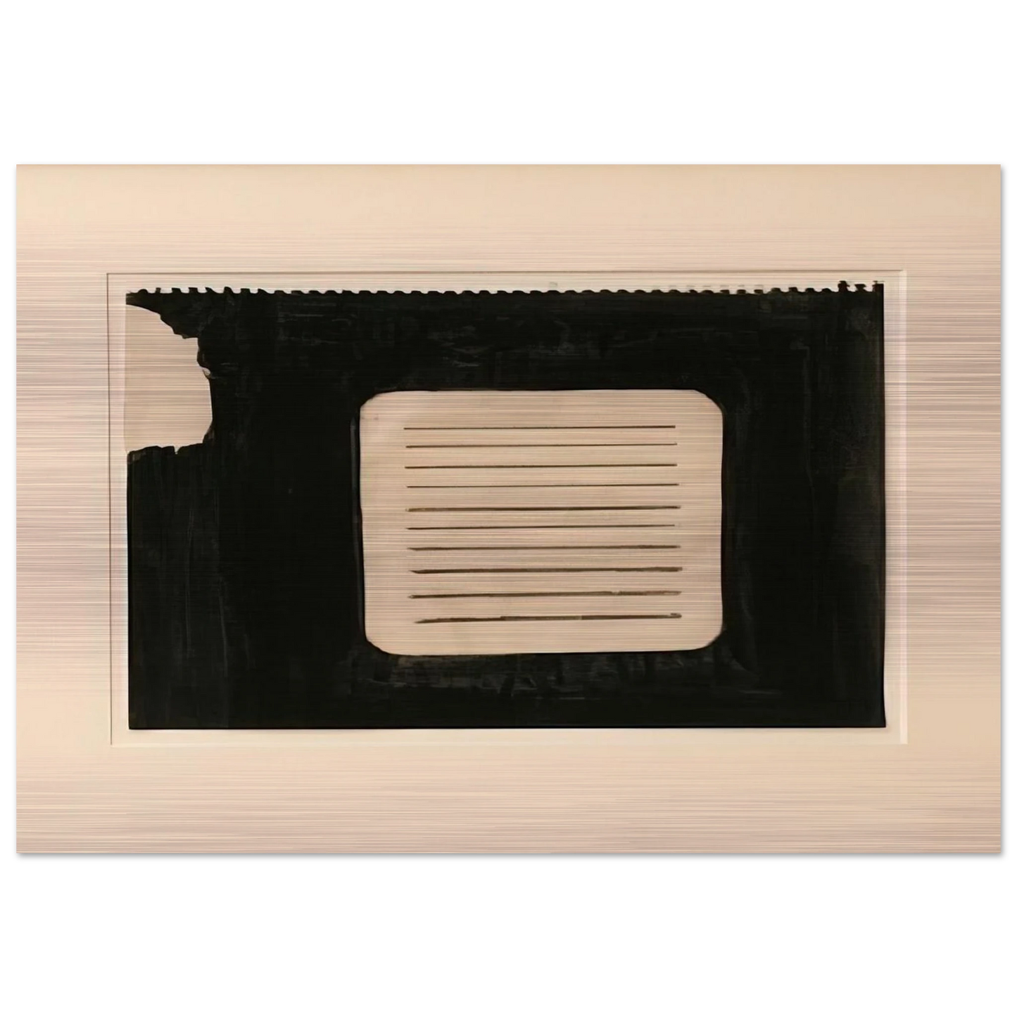 Untitled - 1962 - Donald Judd Brushed Aluminum Print - 70x100 cm / 28x40 inches | Donald Judd Aluminum Print | Donald Judd Prints