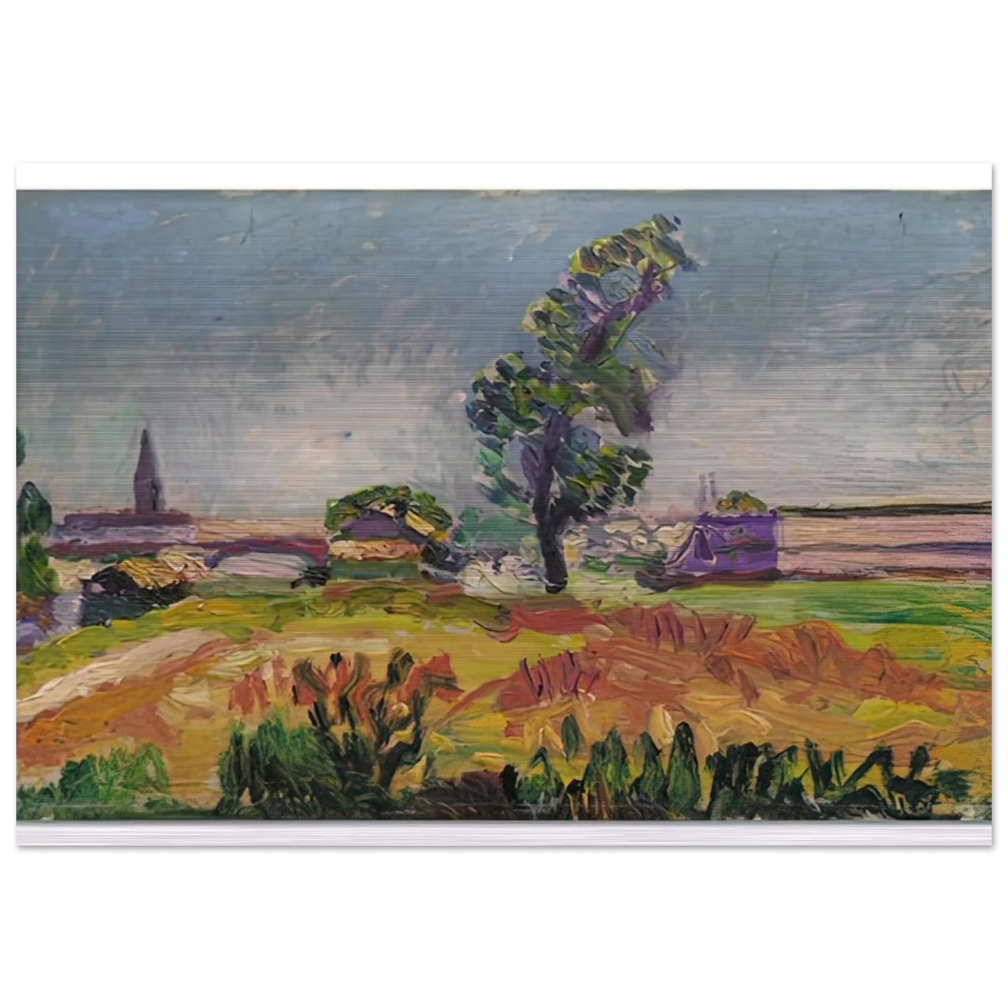PAYSAGE DES ENVIRONS DE TOULOUSE LE PONT DES DEMOISELLES 1898 - Henri Matisse Brushed Aluminum Print - 70x100 cm / 28x40 inches | Henri Matisse Aluminum Print | Henri Matisse Prints