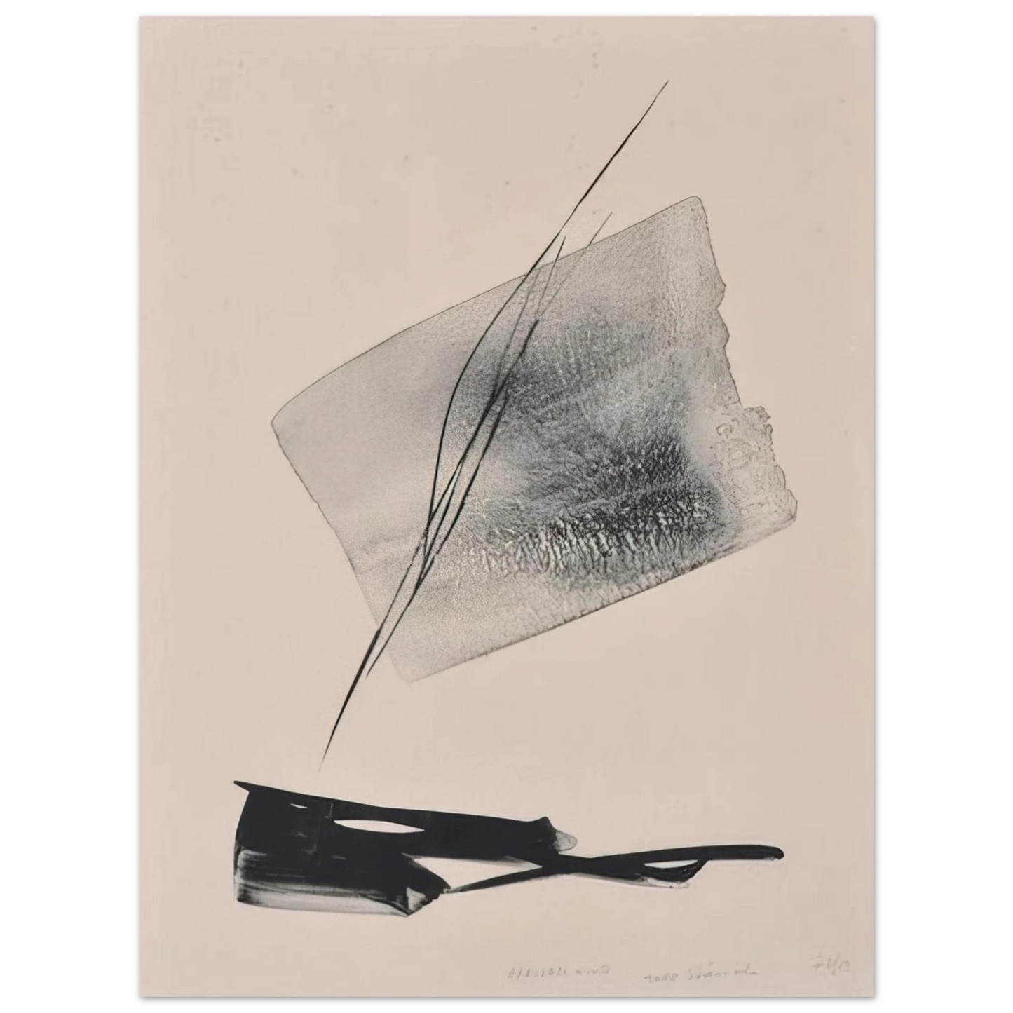 Toko Shinoda - Arrived Wind - Abstract Expressionism  75x100 cm / 30x40inches Fine Art Poster