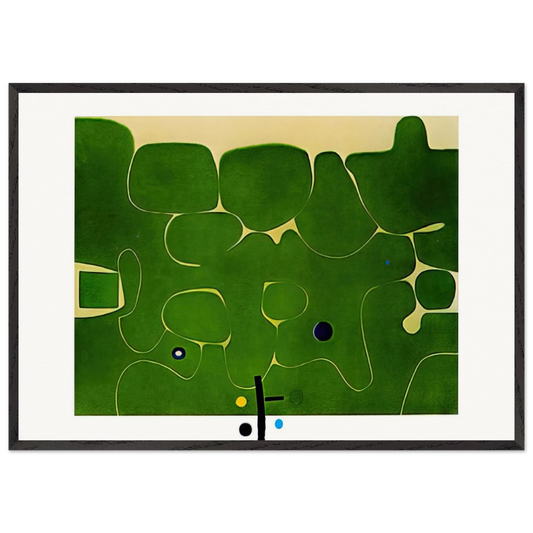 Il Labirinto della Psiche - 1986 - Victor Pasmore 70x100 cm / 28x40 inches Framed Art Print – Black Wooden Frame