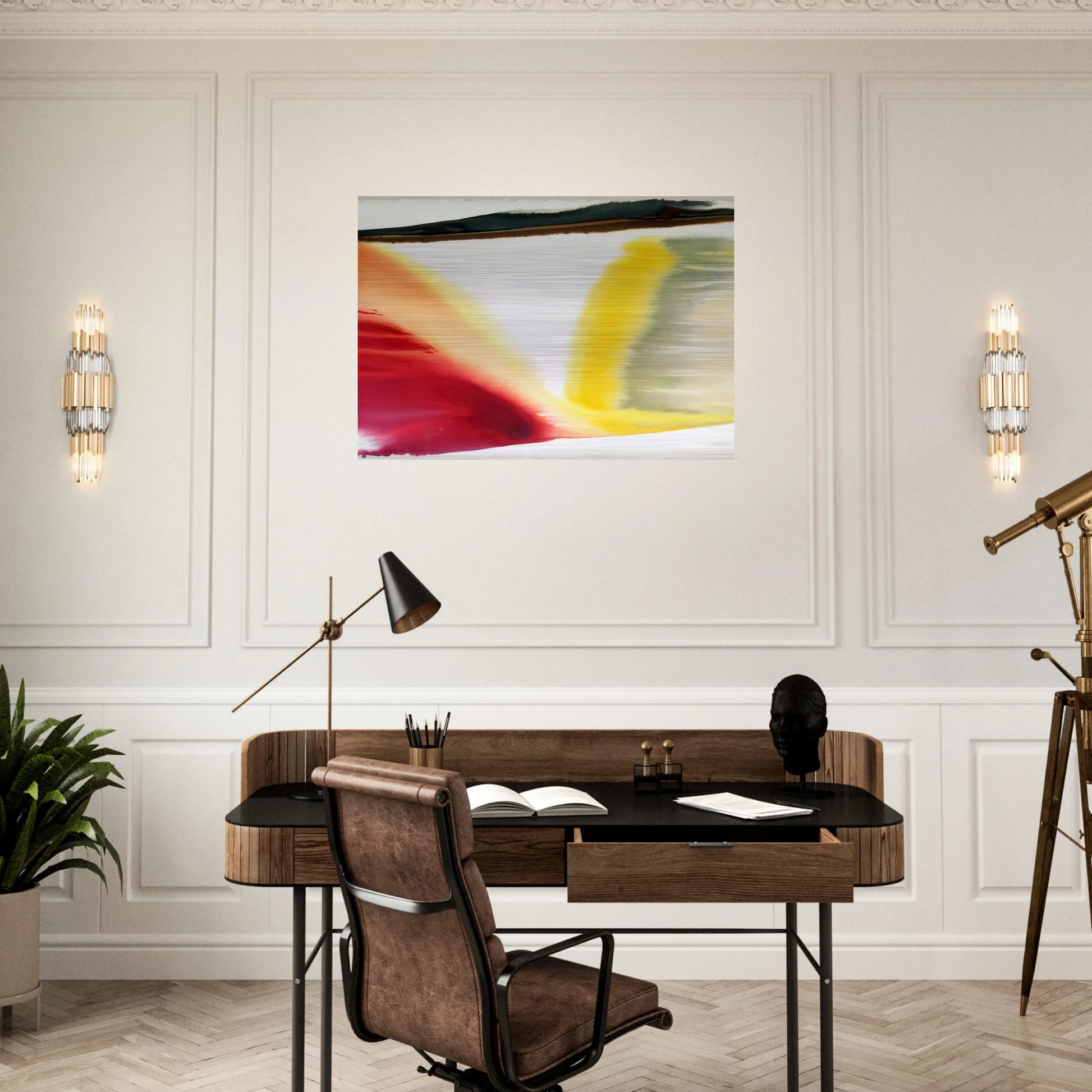 Phenomena Pointed East - Paul Jenkins Brushed Aluminum Print - 70x100 cm / 28x40 inches | Paul Jenkins Aluminum Print | Paul Jenkins Prints