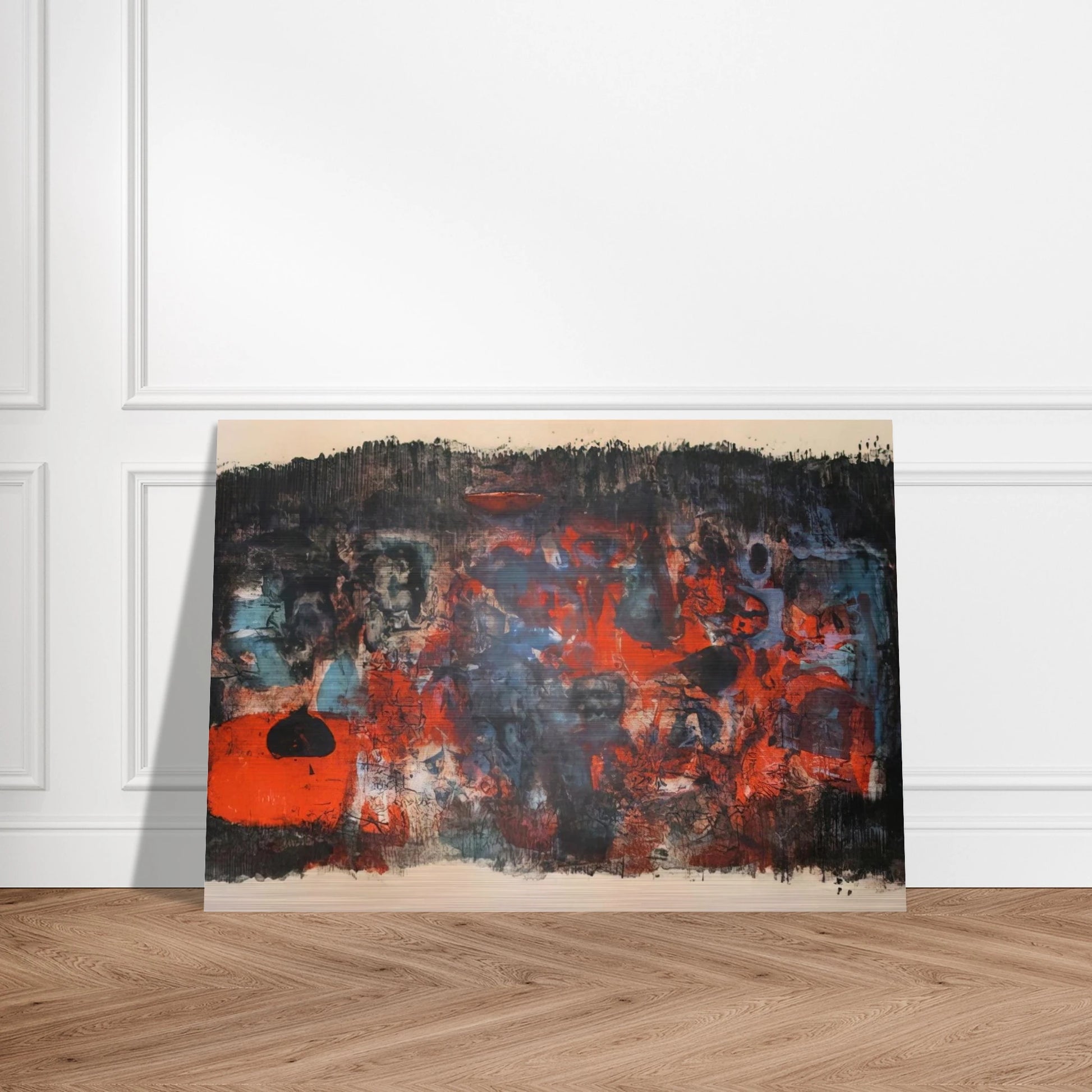 UNTITLED 1956 - Zao Wou-Ki Brushed Aluminum Print - 70x100 cm / 28x40 inches | Zao Wou-Ki Aluminum Print | Zao Wou-Ki Prints