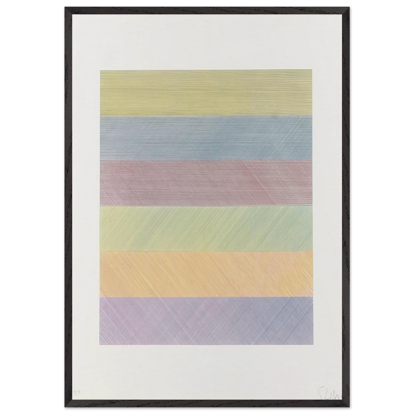 Untitled from Composite Series - Sol LeWitt 70x100 cm / 28x40 inches Framed Art Print – Black Wooden Frame