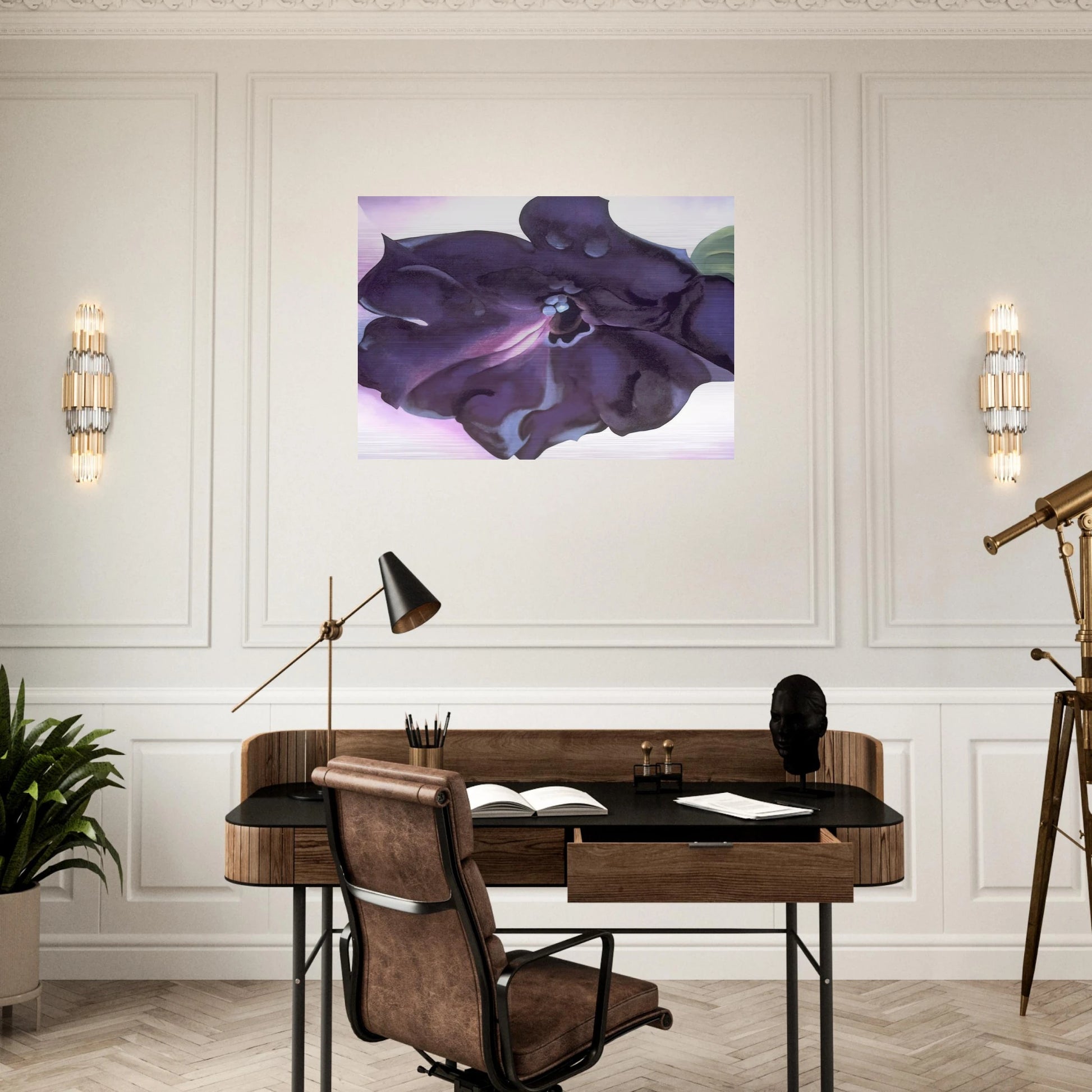 Petunia - Georgia O'Keeffe Brushed Aluminum Print - 70x100 cm / 28x40 inches | Georgia O'Keeffe Aluminum Print | Georgia O'Keeffe Prints