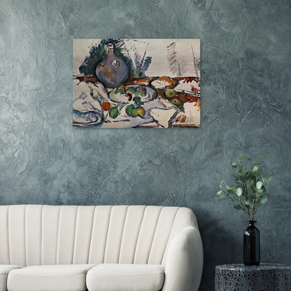 Still Life with Water Jug - Paul Cézanne Brushed Aluminum Print - 70x100 cm / 28x40 inches | Paul Cézanne Aluminum Print | Paul Cézanne Prints