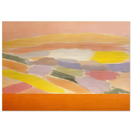 Arielle - 1978 - Ronnie Landfield Brushed Aluminum Print - 70x100 cm / 28x40 inches | Ronnie Landfield Aluminum Print | Ronnie Landfield Prints