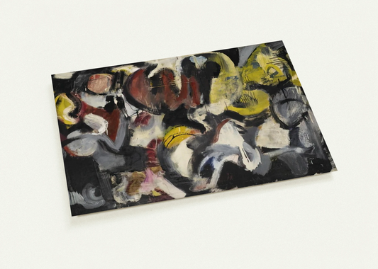 MONTHS AND MOONS 1950 By Grace Hartigan Pack of 10 Post Cards | Grace Hartigan Post Cards | A6 (10.5 x 14.8 cm) - 4.1 x 5.8 inches