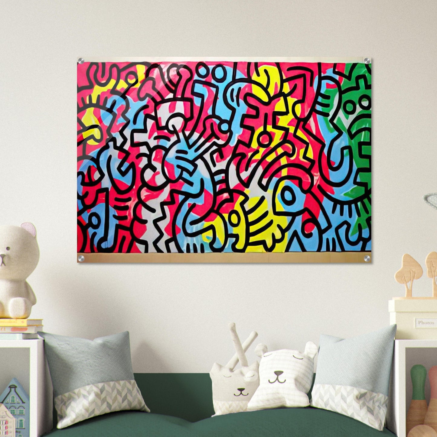 UNTITLED 1987 - Keith Haring Acrylic Print - 70x100 cm / 28x40″ inches | Keith Haring Art For Sale