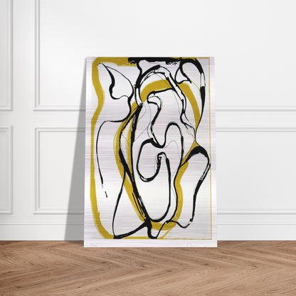 Untitled - 1996 - Brice Marden Brushed Aluminum Print - 70x100 cm / 28x40 inches | Brice Marden Aluminum Print | Brice Marden Prints
