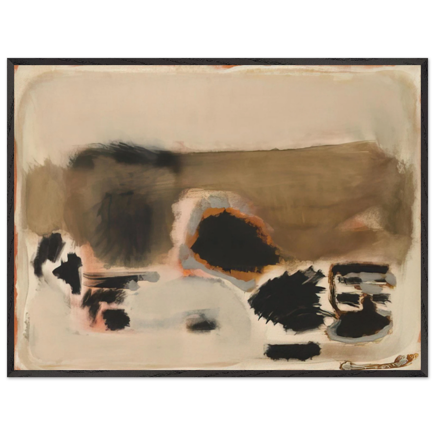 Mark Rothko - No.5No.24 - 1948 Wall Art - 30x40 cm / 12x16 inches - Premium Wooden Framed Poster With Fine Art Paper-canvas - Black frame
