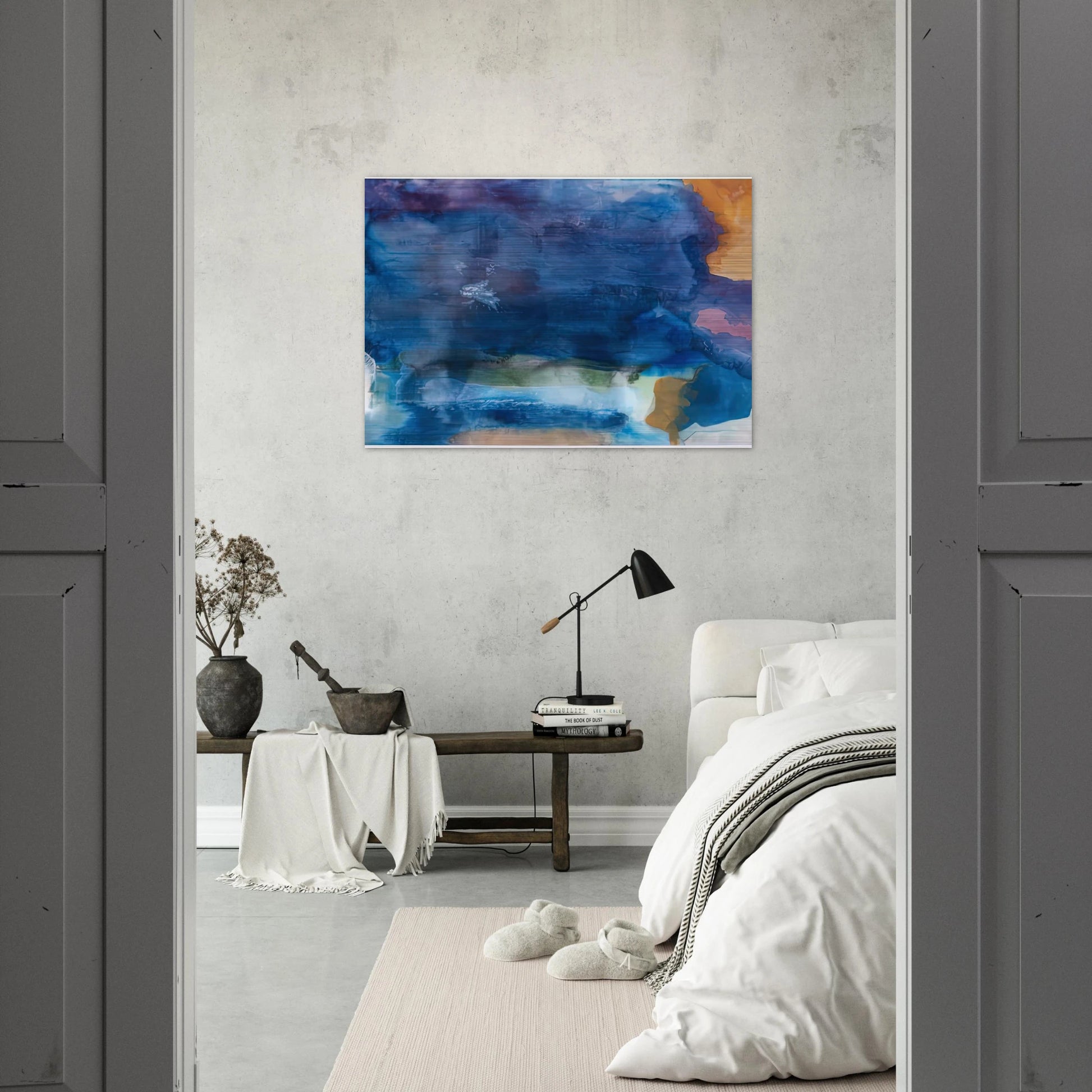 Riverhead, 1963-64- - Helen Frankenthaler Brushed Aluminum Print - 70x100 cm / 28x40 inches | Helen Frankenthaler Aluminum Print | Helen Frankenthaler Prints