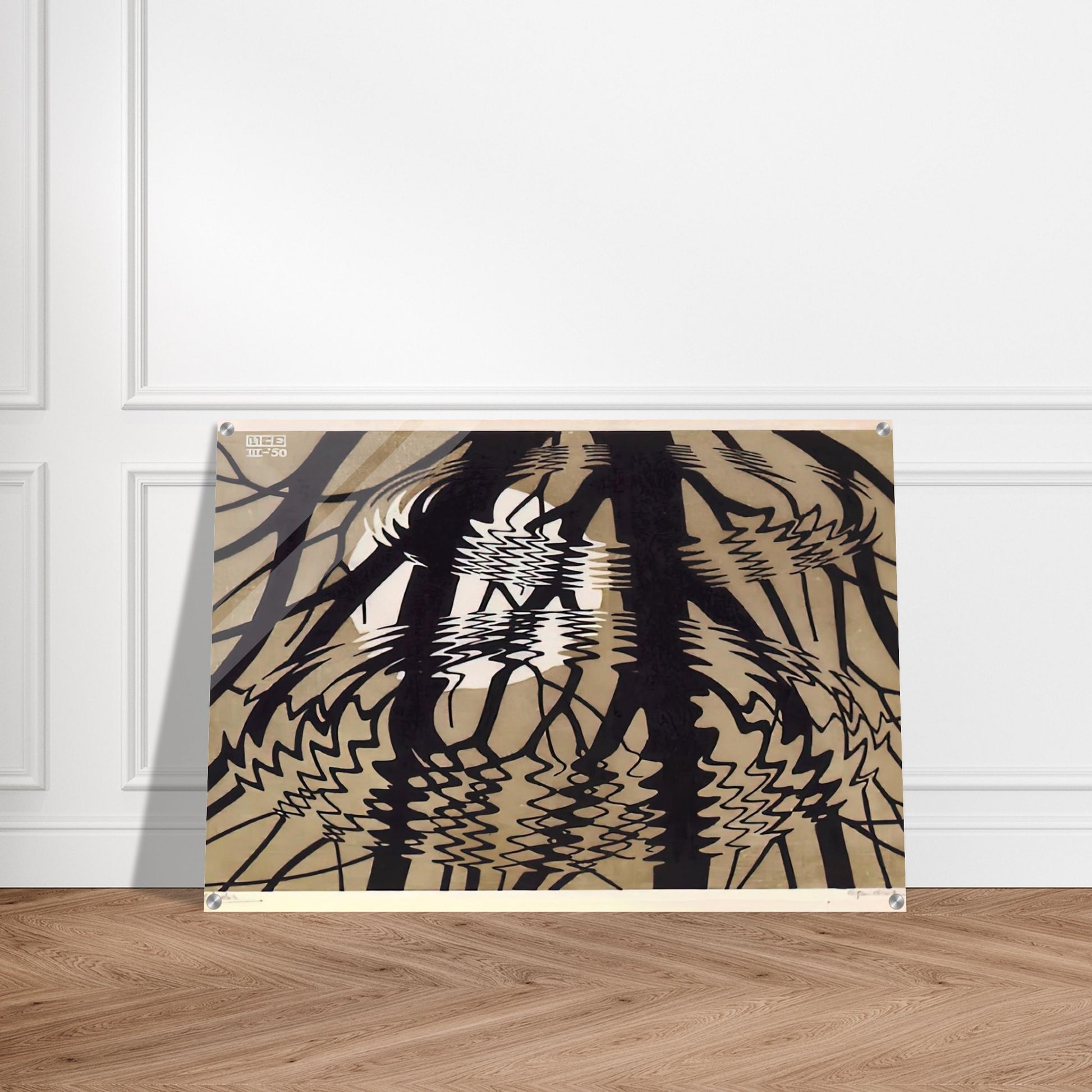 RIPPLED SURFACE COLOUR - MC Escher Acrylic Print - 70x100 cm / 28x40″ inches | Maurits Cornelis Escher Prints
