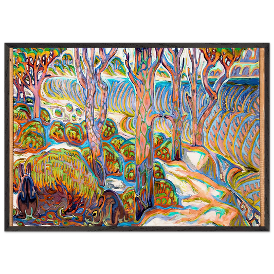 Walter Anderson N11 - Walter Inglis Anderson 70x100 cm / 28x40 inches Framed Art Print – Black Wooden Frame | Walter Anderson Prints