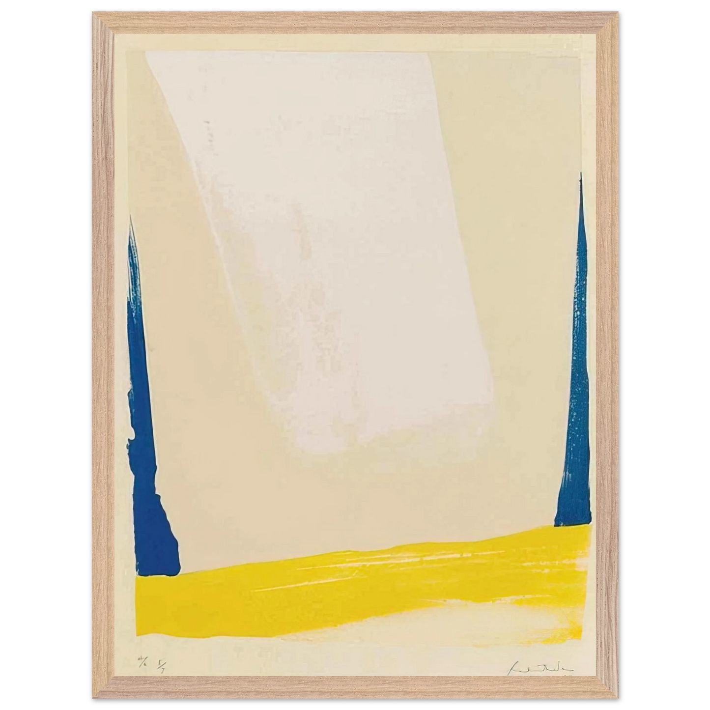 Helen Frankenthaler - White Portal - 1967 Wall art - A2 (42 x 59.4  cm) - Fine Art Poster-canvas - -