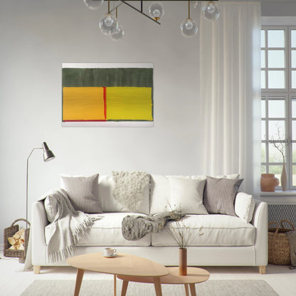 Yellows - 1969 - John Hoyland Brushed Aluminum Print - 70x100 cm / 28x40 inches | John Hoyland Aluminum Print | John Hoyland Prints