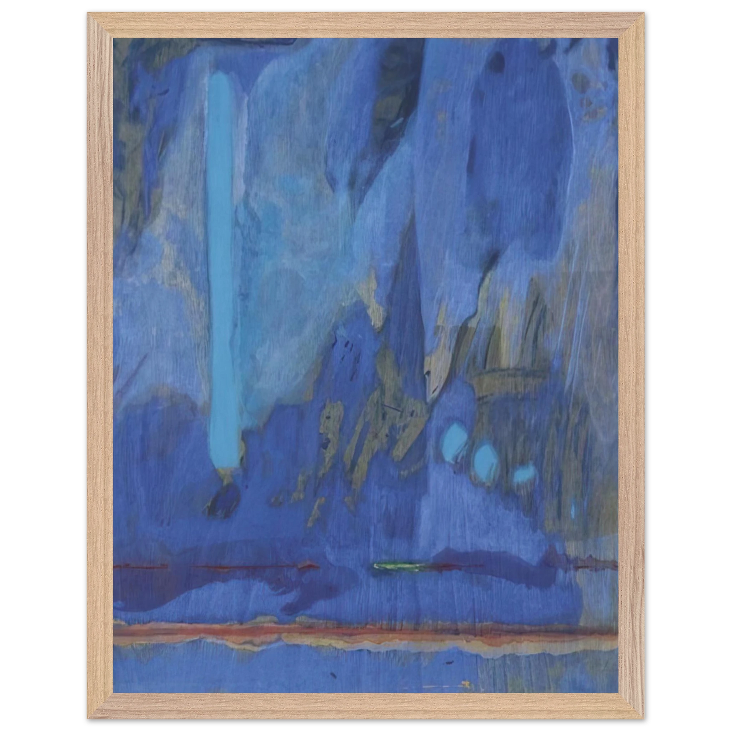 Helen Frankenthaler - Tales of Genji III - 1998 Wall art - 27x35 cm / 11x14 inches - Fine Art Poster-canvas - -
