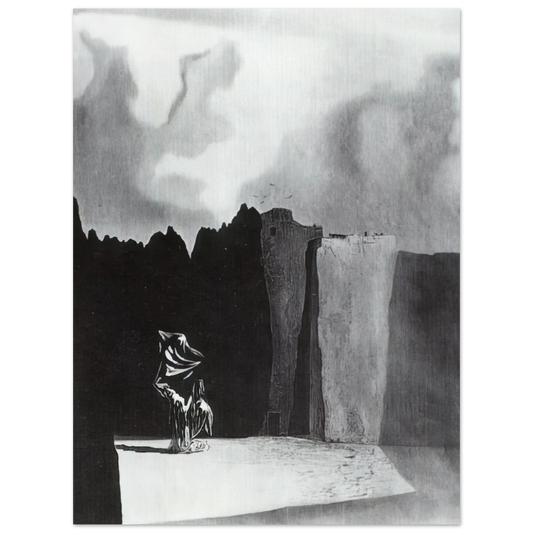 Salvador Dali - WEST SIDE OF THE ISLE OF THE DEAD  75x100 cm / 30x40inches Fine Art Poster