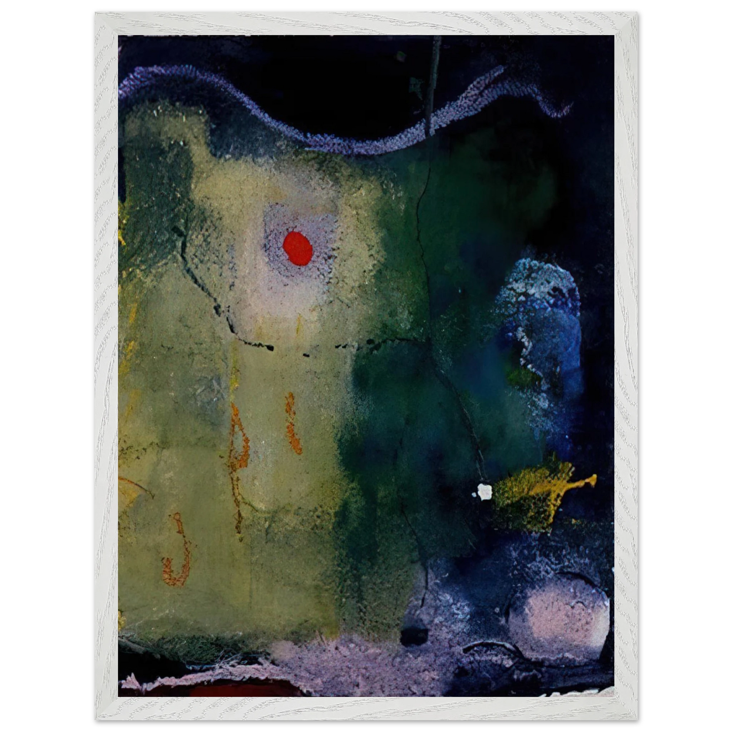Helen Frankenthaler - The Other Side of the Moon - 1995 Wall art - 28x43  cm / XL (11x17 inches) - Fine Art Poster-canvas - -