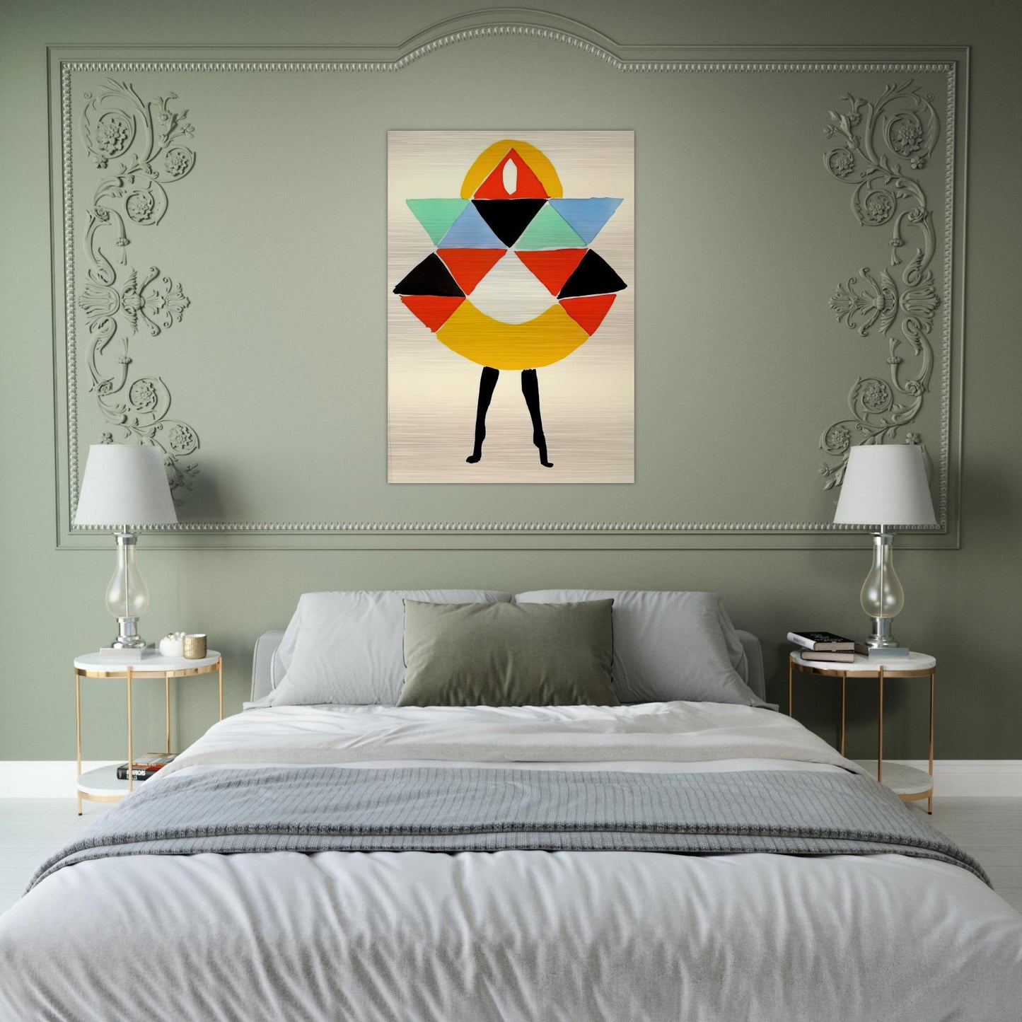 TERK - Sonia Delaunay Brushed Aluminum Print - 70x100 cm / 28x40 inches | Sonia Delaunay Aluminum Print | Sonia Delaunay Prints
