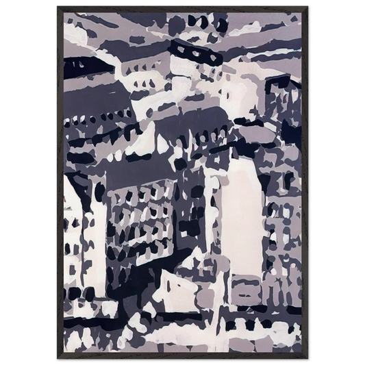 TOWNSCAPE 1969 2 - Gerhard Richter 70x100 cm / 28x40 inches Framed Art Print – Black Wooden Frame