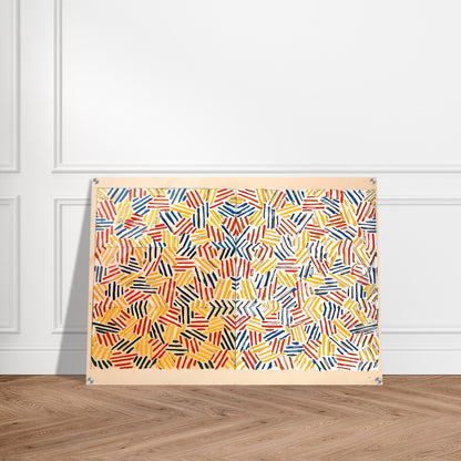 CORPSE AND MIRROR 1969 0 - Jasper Johns Acrylic Print - 70x100 cm / 28x40″ inches