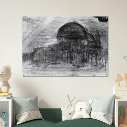 CATHEDRAL UNFINISHED - Salvador Dali Acrylic Print - 70x100 cm / 28x40″ inches | Salvador Dali Wall Art | Salvador Dali Prints