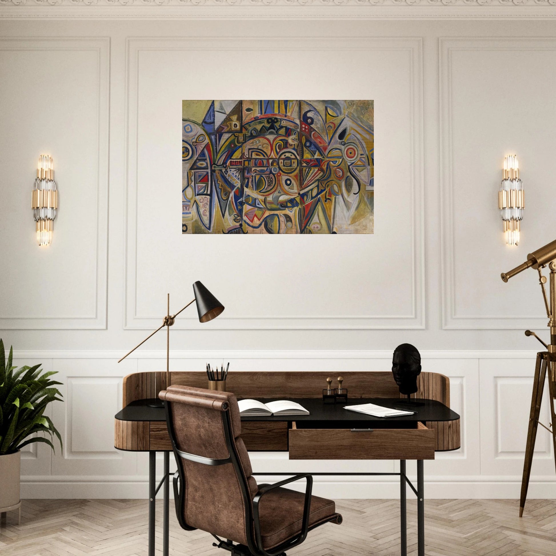 Desert - Richard Pousette-Dart Brushed Aluminum Print - 70x100 cm / 28x40 inches | Richard Pousette-Dart Aluminum Print | Richard Pousette-Dart Prints