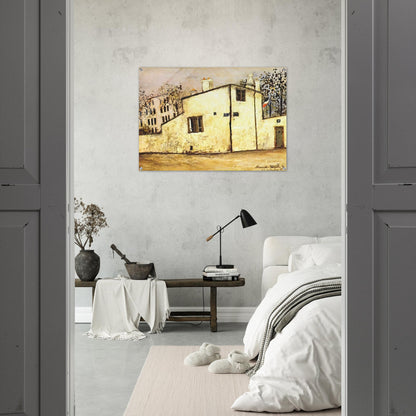 HECTOR BERLIOZ S HOUSE - Maurice Utrillo Acrylic Print - 70x100 cm / 28x40″ inches