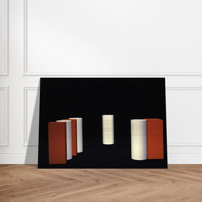 Ballet Neoconcreto # 1 - 1958 - Lygia Pape Brushed Aluminum Print - 70x100 cm / 28x40 inches | Lygia Pape Aluminum Print | Lygia Pape Prints