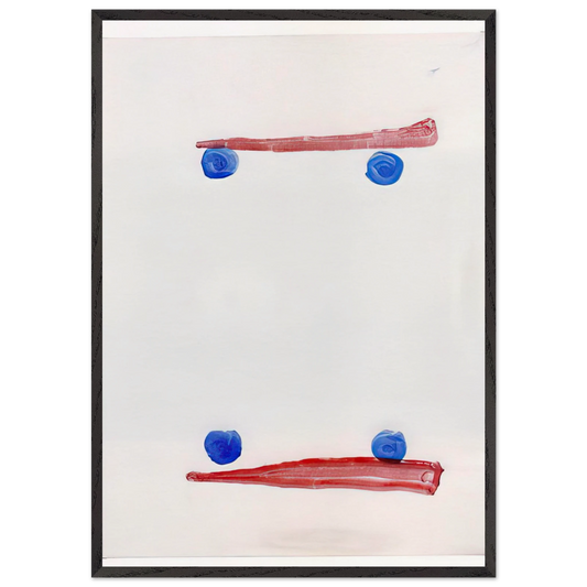 Opponents - 2007 N2 - Raoul De Keyser 70x100 cm / 28x40 inches Framed Art Print – Black Wooden Frame