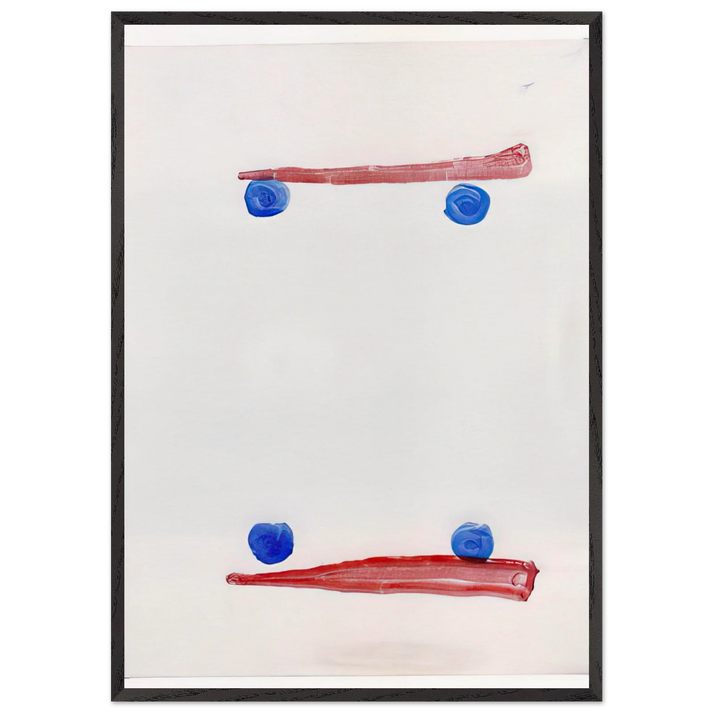 Opponents - 2007 N2 - Raoul De Keyser 70x100 cm / 28x40 inches Framed Art Print – Black Wooden Frame
