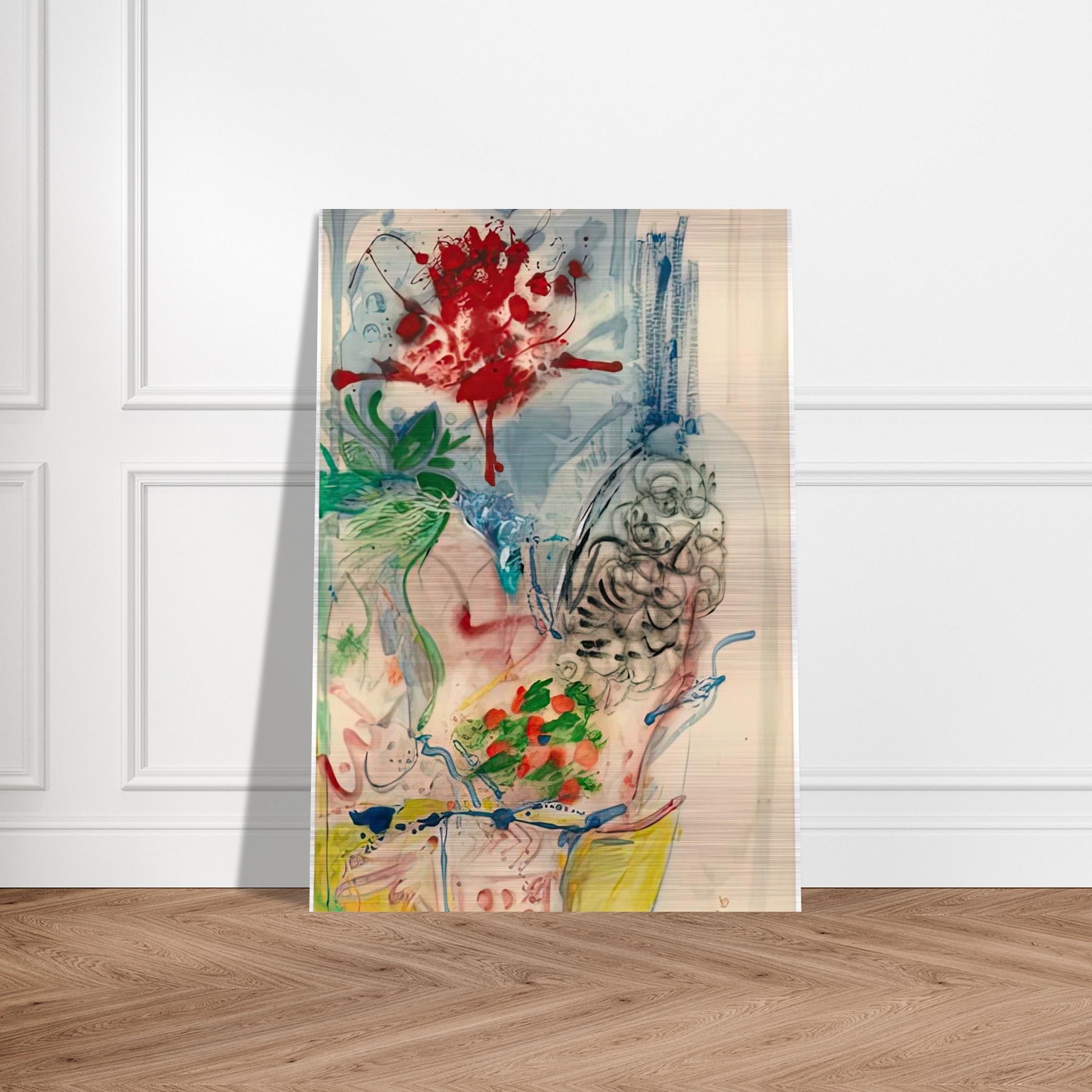 L’Amour Toujours L’Amour, 1957- - Helen Frankenthaler Brushed Aluminum Print - 70x100 cm / 28x40 inches | Helen Frankenthaler Aluminum Print | Helen Frankenthaler Prints