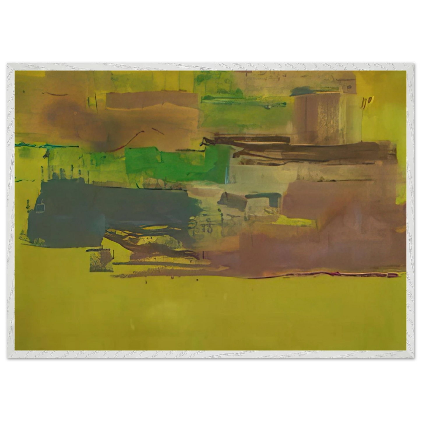 Helen Frankenthaler - August Deep - 1978 Wall art - 21x29.7 cm / 8x12" - Fine Art Poster-canvas - -