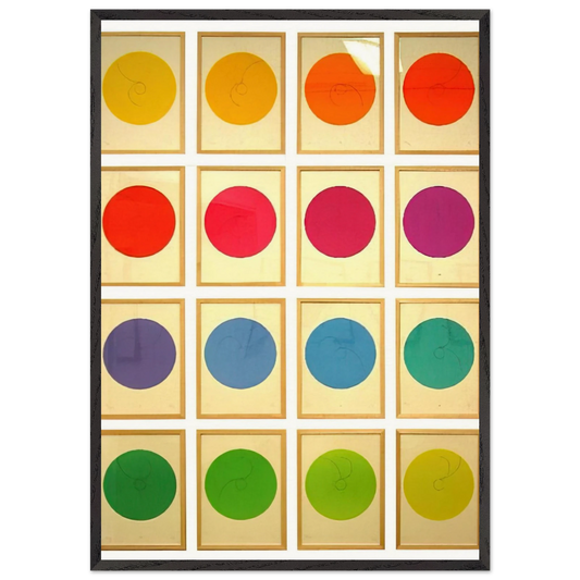 Constellations - 1974 - Max Bill 70x100 cm / 28x40 inches Framed Art Print – Black Wooden Frame