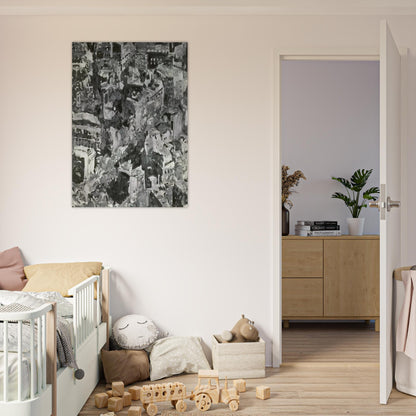 TOWNSCAPE PARIS 1968 - Gerhard Richter Brushed Aluminum Print - 70x100 cm / 28x40 inches | Gerhard Richter Aluminum Print | Gerhard Richter Prints