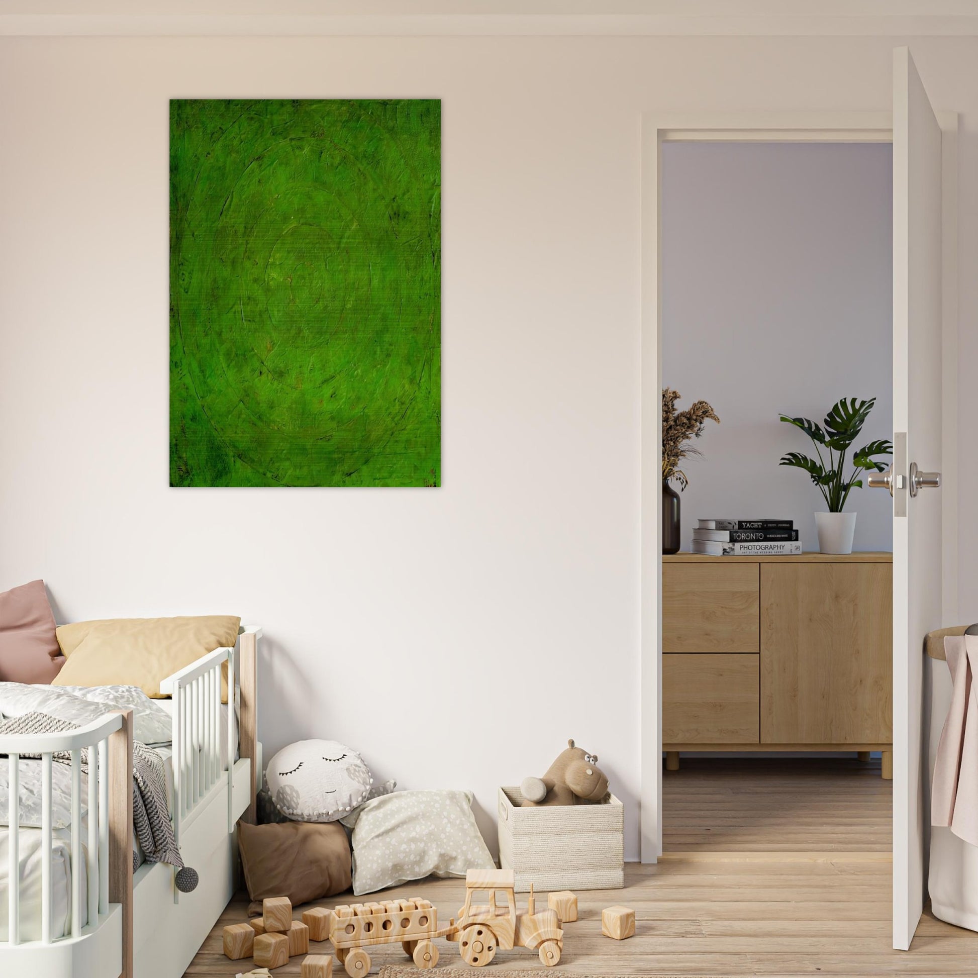 GREEN TARGET - Jasper Johns Brushed Aluminum Print - 70x100 cm / 28x40 inches | Jasper Johns Aluminum Print | Jasper Johns Prints