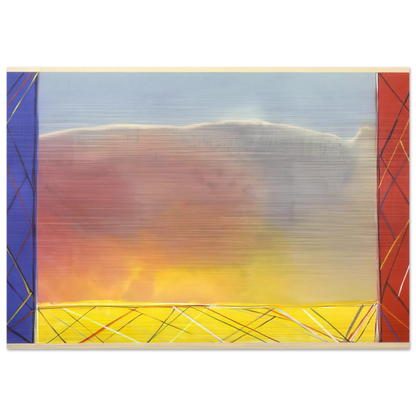 Winds Of Samoa - 1988 - Ronnie Landfield Brushed Aluminum Print - 70x100 cm / 28x40 inches | Ronnie Landfield Aluminum Print | Ronnie Landfield Prints