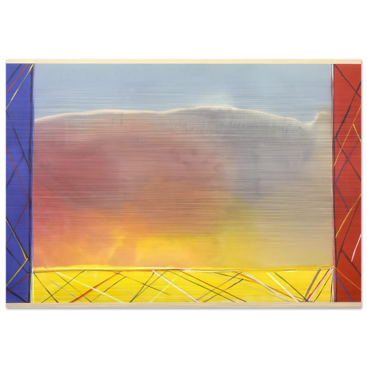 Winds Of Samoa - 1988 - Ronnie Landfield Brushed Aluminum Print - 70x100 cm / 28x40 inches | Ronnie Landfield Aluminum Print | Ronnie Landfield Prints