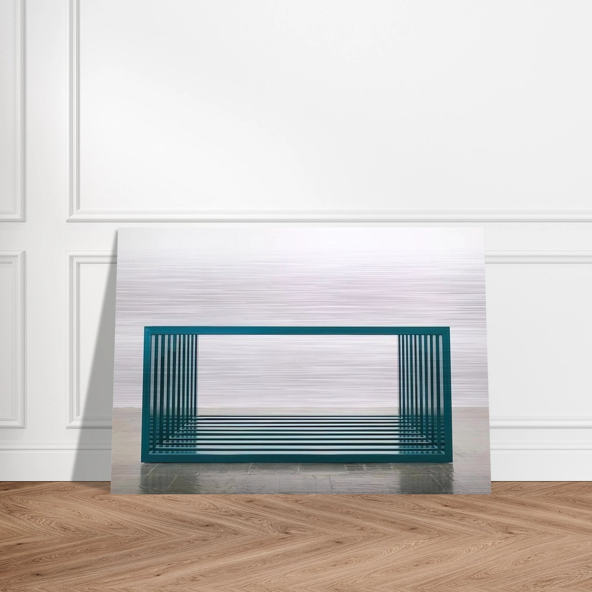 Untitled - 1966 - Donald Judd Brushed Aluminum Print - 70x100 cm / 28x40 inches | Donald Judd Aluminum Print | Donald Judd Prints