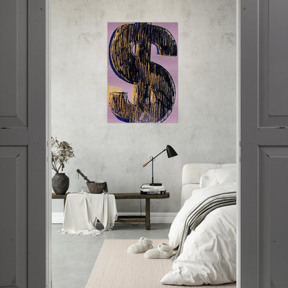 Dollar Sign - Andy Warhol Brushed Aluminum Print - 70x100 cm / 28x40 inches | Andy Warhol Aluminum Print | Andy Warhol Prints