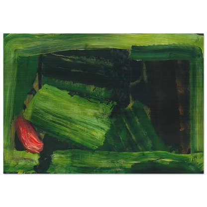 Clean Sheets - 1984 - Howard Hodgkin Brushed Aluminum Print - 70x100 cm / 28x40 inches | Howard Hodgkin Aluminum Print | Howard Hodgkin Prints